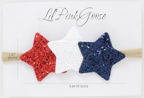 4th of July Glitter Star Headband for Baby