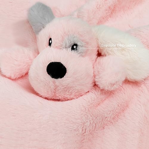 BEILIMU Plush Puppy Security Blanket 135 Inch Soft Lovey Toy for Baby