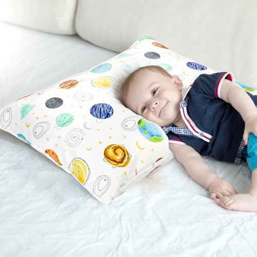 ManFaiSky 2 Pack Toddler Pillowcases with Planet Patterns