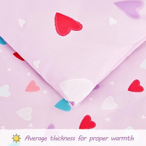 Viviland Purple Heart Toddler Bedding Set 1