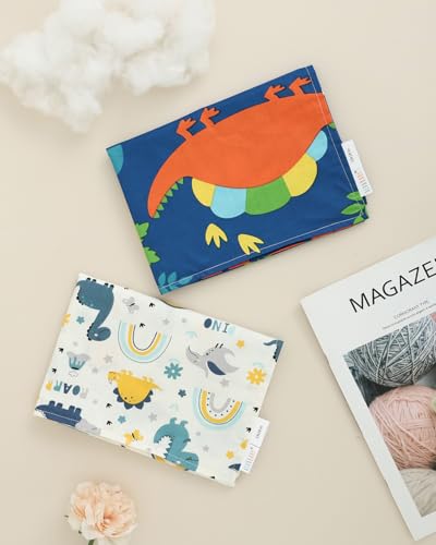 ALVABABY Toddler Pillowcases 2 Pack Organic Cotton Travel Pillow Covers for Kids