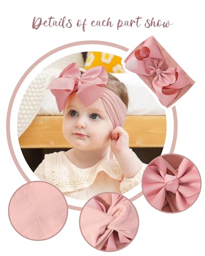 Doboi 20PCS Hair Bows Nylon Headbands for Babies and Kids