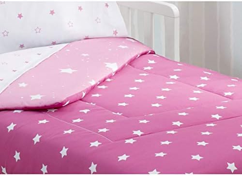 Delta Children Toddler Bedding Set Pink 4-Piece Reversible