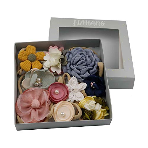 JIAHANG 10PCS Baby Girls Hair Bow Headbands