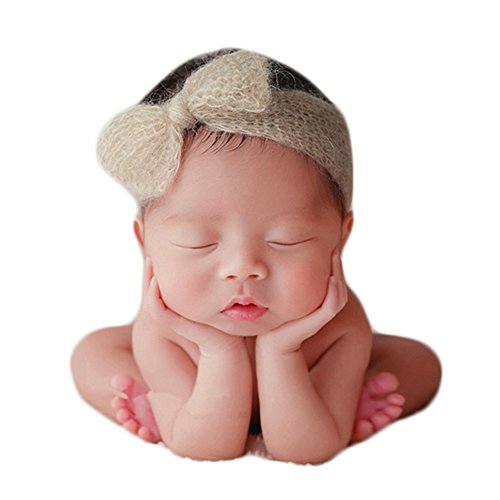 Zeroest Baby Bow Headband Mohair Headdress