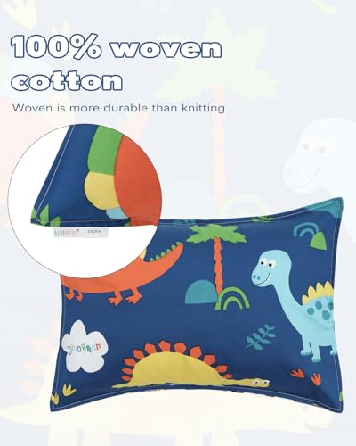 ALVABABY Toddler Pillowcases 2 Pack Organic Cotton Travel Pillow Covers for Kids