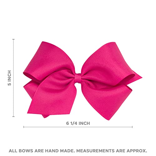 Wee Ones Girls Fourth of July Hair Bow with Clip