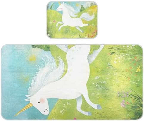 Unicorns Meadow Cooling Mattress Pad for Baby and Toddler