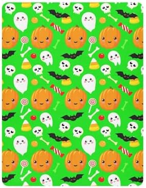 Qilmy Halloween Fitted Crib Sheet for Baby Soft and Breathable