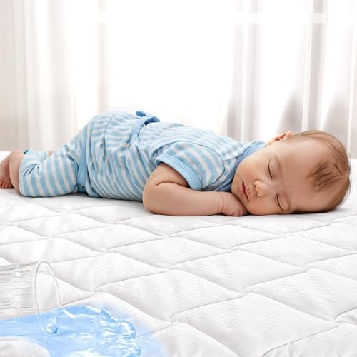 SLEEP ZONE 2 Pack Waterproof Crib Mattress Protector