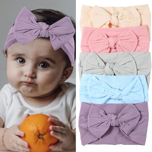 20 Pcs Baby Nylon Headbands with Bows