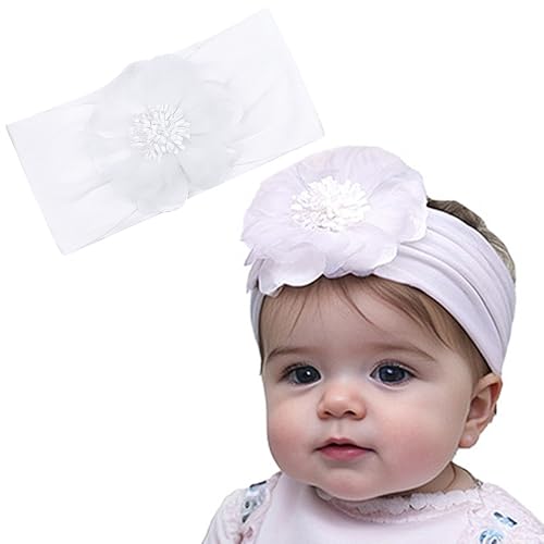 Yheahin Large Flower Elastic Headband for Baby Girl