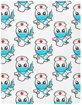 Qilmy Halloween Ghosts Crib Sheet for Baby Soft Breathable Snug Fit
