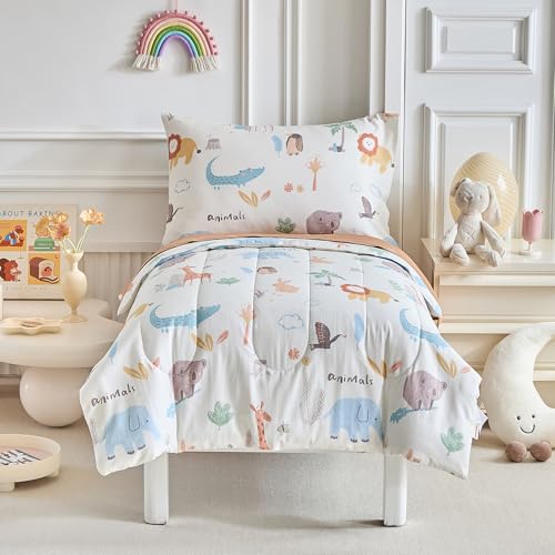 Joyreap 4 Piece Cotton Toddler Bedding Set
