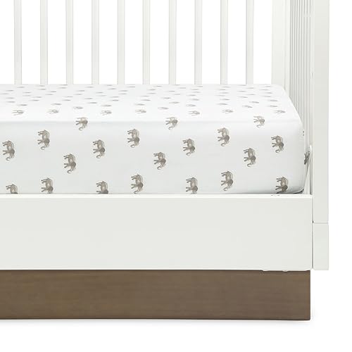 Delta Children Fitted Crib Sheets - Safari Friends 28x52 Inch Pack of 2