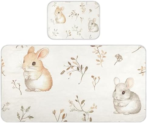 Safari Bunnies Cooling Baby Waterproof Crib Mattress Protector