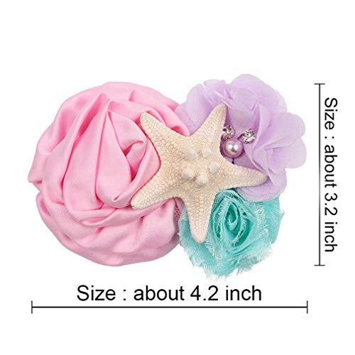 YanJie Mermaid Baby Hair Clips with Starfish