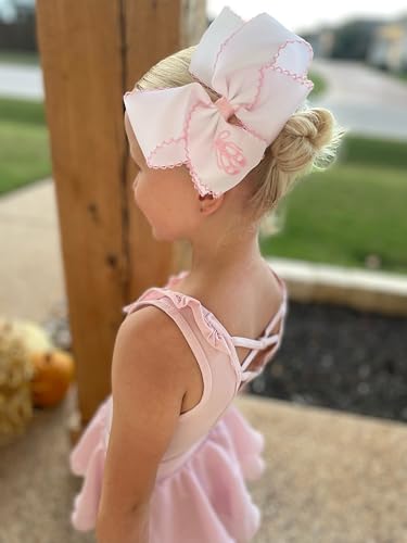 Wee Ones Princess Print Hair Bow with No-Slip Clip