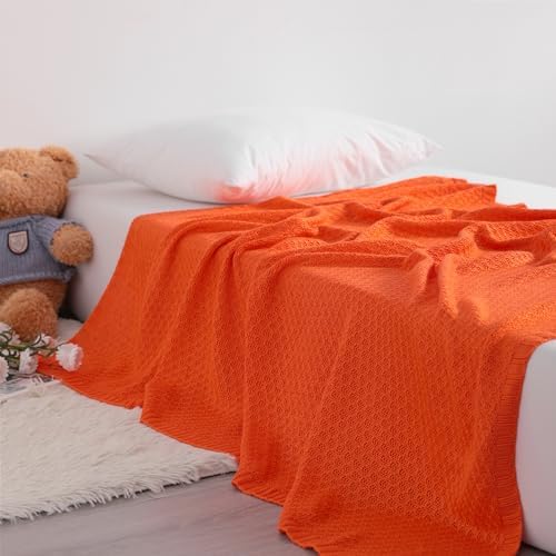 NTBAY Cooling Baby Blanket - Soft Rayon 30x40 Inches Orange 1