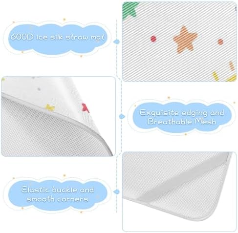 Pure White Cooling Baby Bassinet Mattress 28x52 Inch