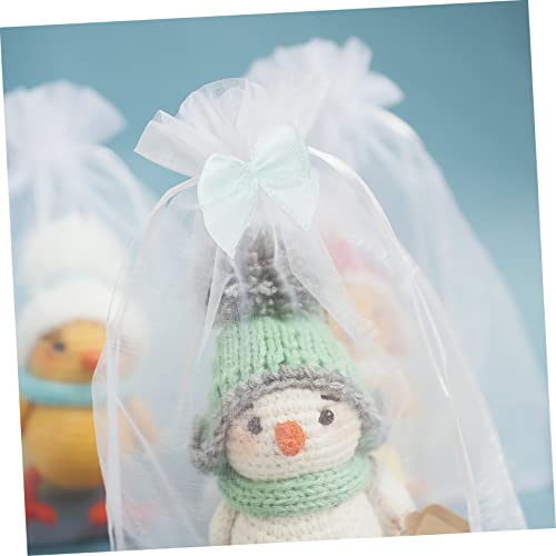 QUMIIRITY Sky-blue Handmade Hair Bows for Kids