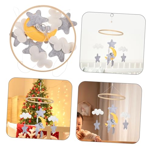 Kisangel Crib Mobile with Felt Animals