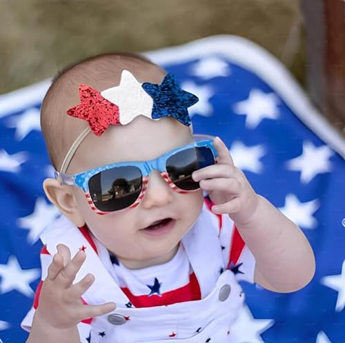 4th of July Glitter Star Headband for Baby