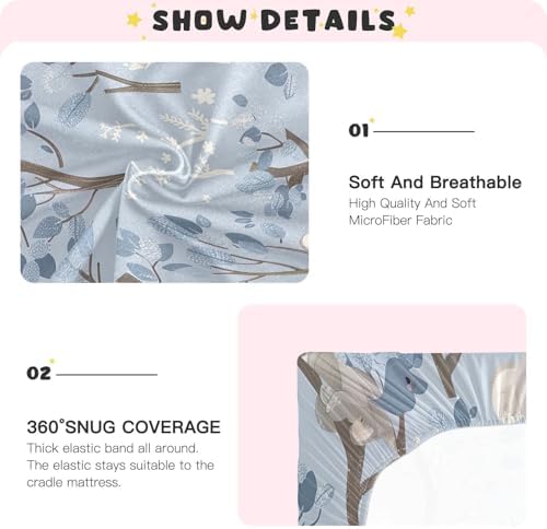 Wajiw Koala Crib Sheets for Girls and Boys 1