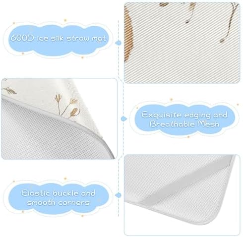 Safari Bunnies Cooling Baby Waterproof Crib Mattress Protector