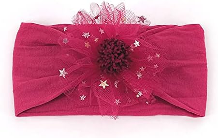 WUTYU Toddler Stretch Flower Tulle Hairband Headwear
