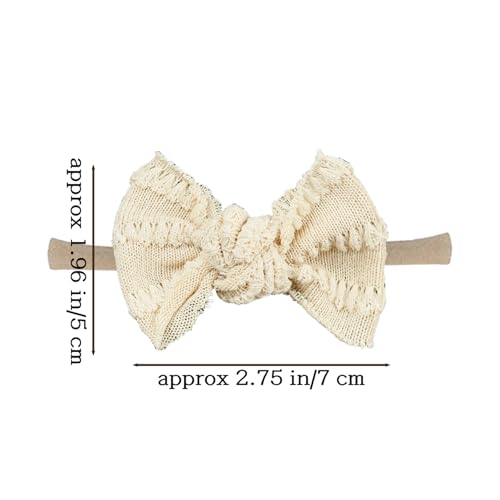 Esumun Baby Girl Knitting Hair Bow Headband 12Pcs