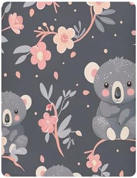 Wajiw Koala Crib Sheets for Girls Boys Soft Breathable Fitted