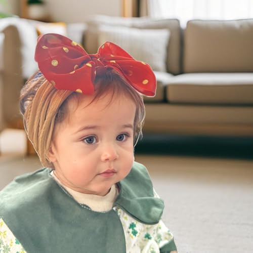 5 Pcs Colorful Baby Chiffon Bow Headbands