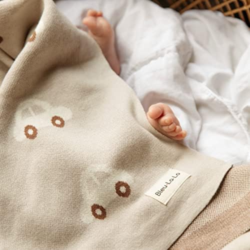 Bleu La La Baby Blanket for Boys 100 Cotton
