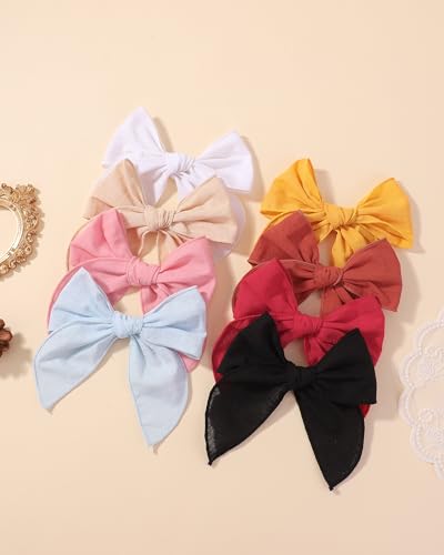 8 Pcs Doboil Baby Girls Hair Clips Bows 55 Inch