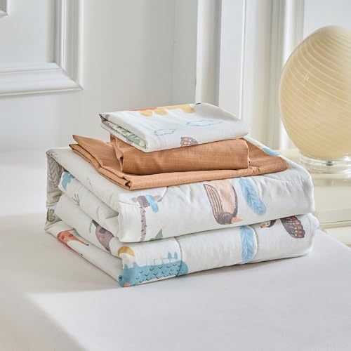 Joyreap 4 Piece Cotton Toddler Bedding Set