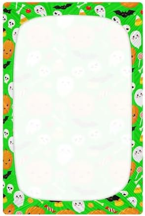 Qilmy Halloween Fitted Crib Sheet for Baby Soft and Breathable
