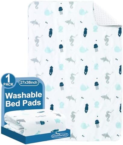 SPRINGSPIRIT Waterproof Bed Pads for Kids and Adults 1