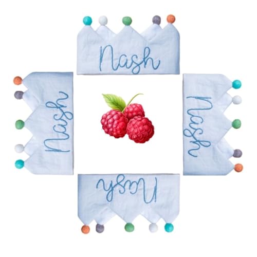 Personalized Grey Birthday Crown for Baby 1