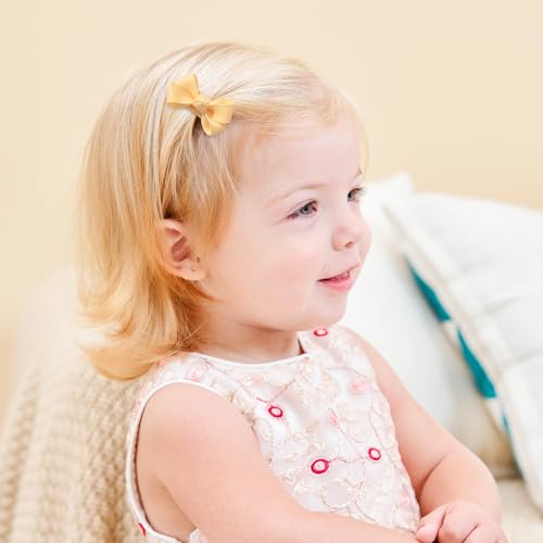 YHXX YLEN 52Pcs Mini Hair Clips with Bows for Babies and Toddlers