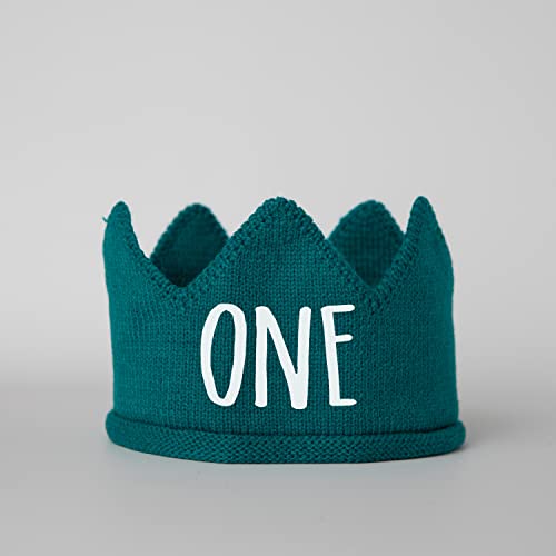 Troubleboy White 1st Birthday Crown for Boy or Girl