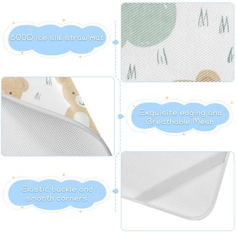 Cooling Baby Crib Mattress Pad 28x52 Inch Waterproof for Baby Toddler