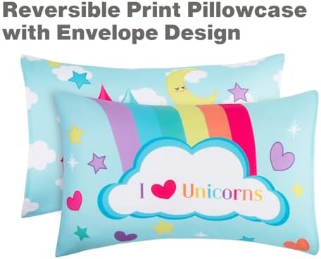 EVERYDAY KIDS 4 Piece Toddler Bedding Set - Unicorn Dreams