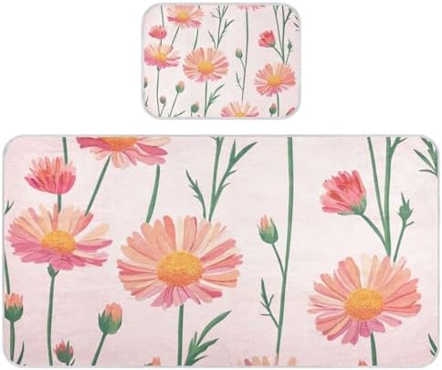 Cooling Calendula Pink Baby Mattress Pad 28x52