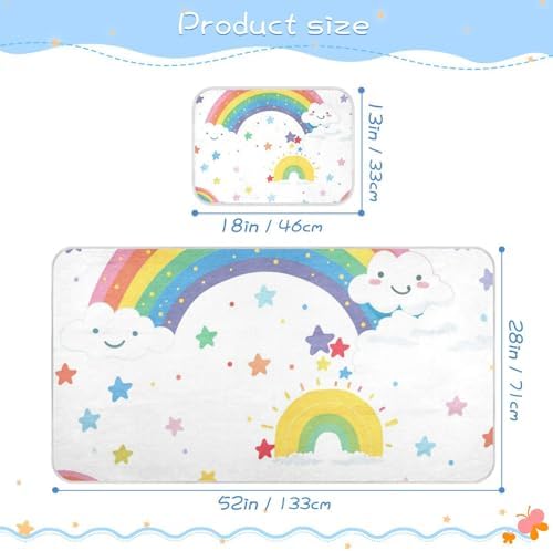 Pure White Cooling Baby Bassinet Mattress 28x52 Inch