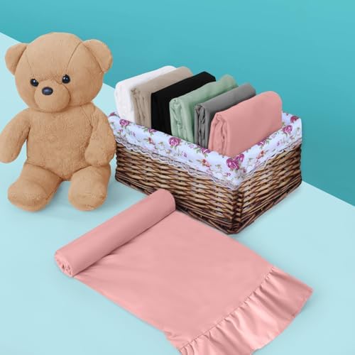 13x18 Toddler Pillow Cases Set of 2 Light Pink Ruffled