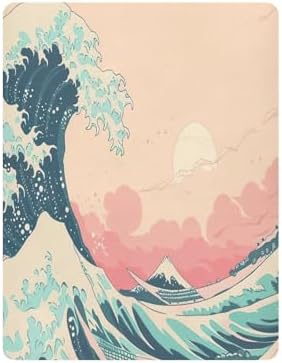 Wajiw Sea Wave Crib Sheets Soft Breathable Fitted