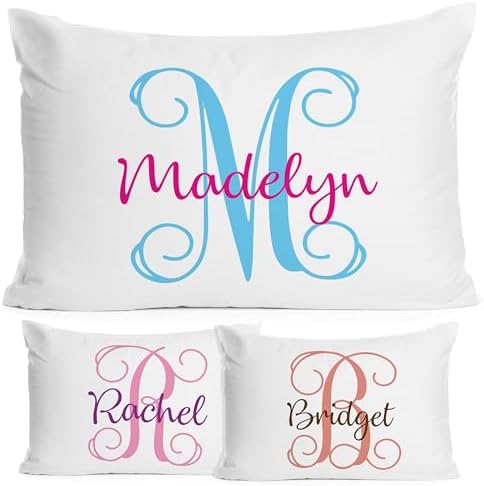 Personalized Monogrammed Baby Pillowcase for Kids Room Decor