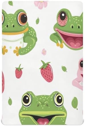 Wajiw Frogs Crib Sheets for Girls and Boys 1