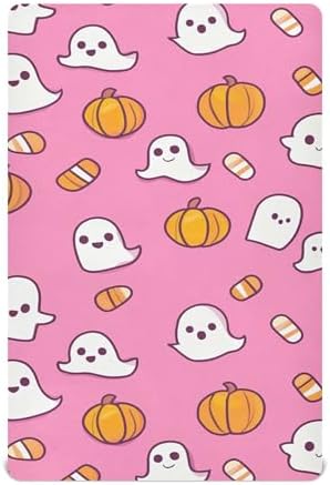 Qilmy Cute Ghosts Fitted Crib Sheet for Baby Soft and Breathable